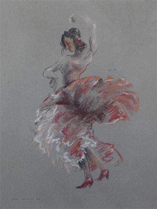 John Skeaping (1901-1980) Flamenco dancer, 18 x 14.5in.